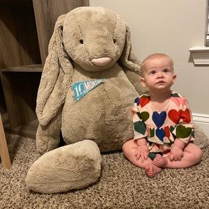 Pink Chicken heart long sleeve bubble